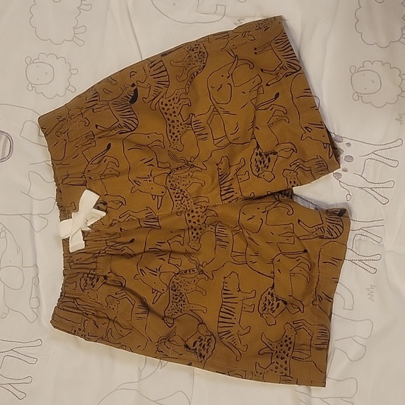 Carter's Wild Animal Print T-Shirt & Shorts Matching Set Size 12m - Picture 5 of 7